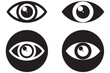 © Aquavisionweath6 - Eye Icon Set Vector Design on White Background. 1176