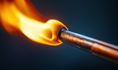 Poster - Flame from Metal Pipe