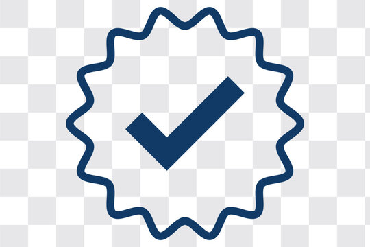blue verified check mark icon, verified tick icon