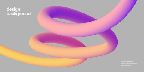 Wall Mural - colorful squiggles gradient lines design for flyer, poster, cover or banner. vector illustrations. b