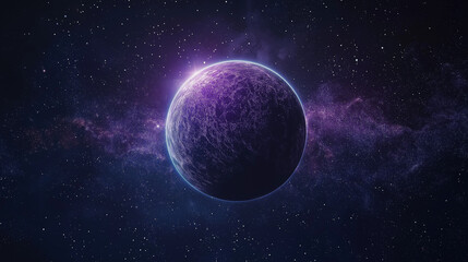 Wall Mural - celestial orb: an alluring planet suspended in the expansive canvas of the cosmos, radiating an ethe
