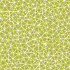 Poster - Minimal geometric background with multiple repeated inner triangles. Compact triangle size in a single color tone style. Seamless pattern with stylish vector tiles. Vibrant vector illustration.