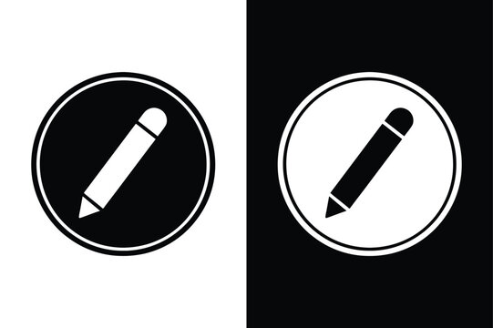 Edit icon vector on White Background ,Vector Art Illustration on white background.