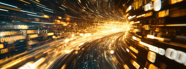 Wall Mural - Bitcoin's High-Speed Revolution