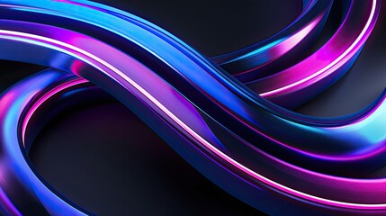 Poster - A 3D illustration showcasing abstract orange particles resembling optical fiber elements