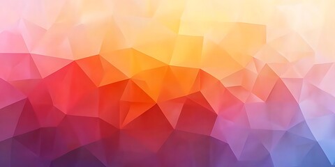 Poster - Vibrant abstract polygonal background with colorful gradient effect