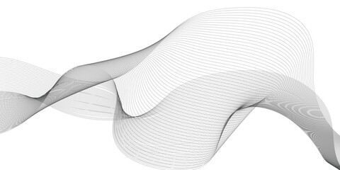 Poster - abstract wavy curve lines background. abstract frequency sound wave lines and technology curve lines