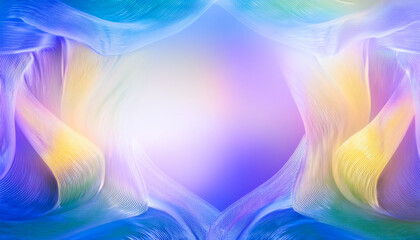Fototapete - Vibrant abstract design showcasing swirling colors and fluid shapes in a harmonious blend