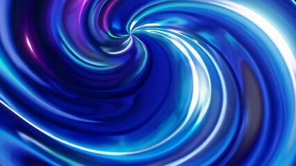 Poster - Abstract swirling blue and purple vortex with glossy texture. Futuristic design concept