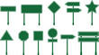 © AbdulJabbar - road sign icon in flat set isolated on transparent background