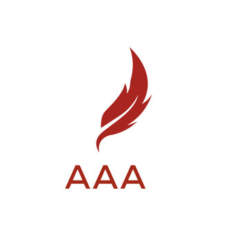 AAA creative minimalist letter logo.