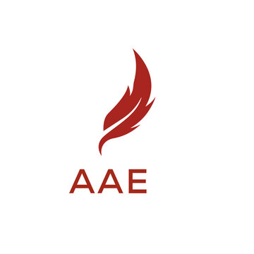 AAE creative minimalist letter logo.