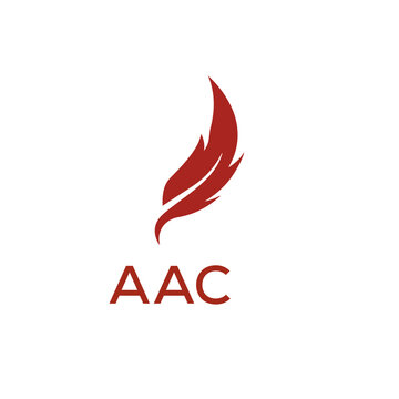 AAC creative minimalist letter logo.