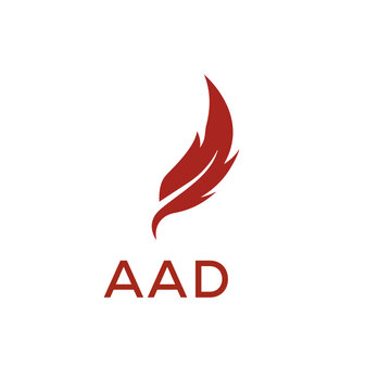 AAD creative minimalist letter logo.