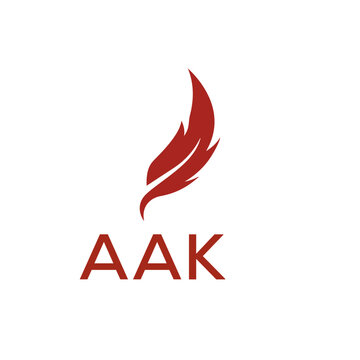 AAK creative minimalist letter logo.