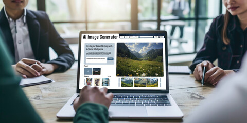 Poster - ai image generator software provide picture to graphic designer and users by text prompt brisk with 