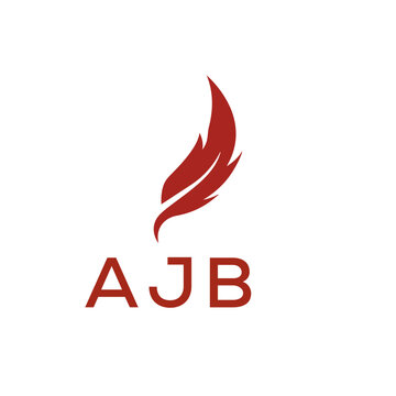 AJB creative minimalist letter logo.