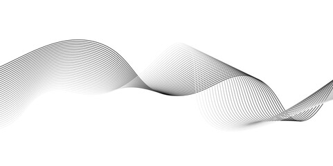 Poster - modern abstract white wave digital geometric technology,design for banner, wallpaper, background and