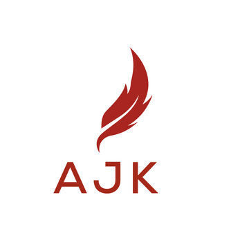 AJK creative minimalist letter logo.