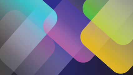 Fototapete - Abstract Pastel Color bright Background, Abstract Geometric Design with Pink, Blue, and Yellow, Colorful Geometric Shapes Background, Circular gradients flowing seamlessly. abstract rainbow background