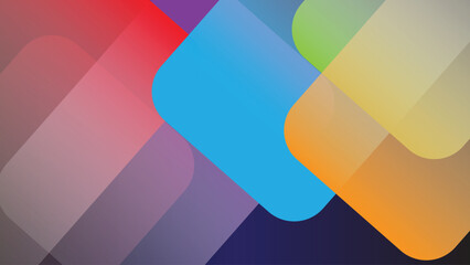Fototapete - Abstract Pastel Color bright Background, Abstract Geometric Design with Pink, Blue, and Yellow, Colorful Geometric Shapes Background, Circular gradients flowing seamlessly. abstract rainbow background