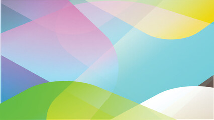 Fototapete - Abstract Pastel Color bright Background, Abstract Geometric Design with Pink, Blue, and Yellow, Colorful Geometric Shapes Background, Circular gradients flowing seamlessly. abstract rainbow background