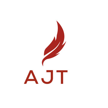 AJT creative minimalist letter logo.