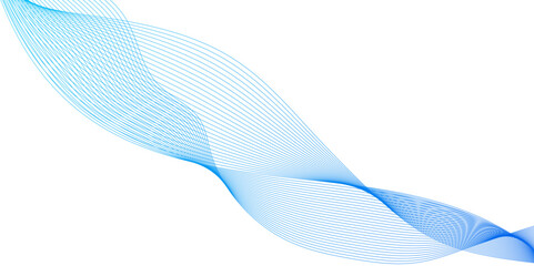 Poster - abstract modern background with blue wavy lines and particles, digital frequency track equalizer, co