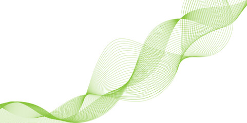 Wall Mural - abstract background modern green blue with flowing wave lines, green neon backgrounds abstract patte