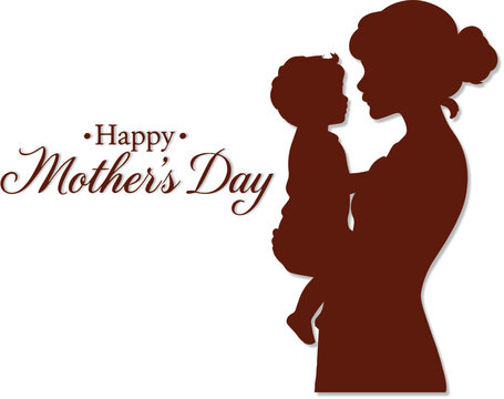 Elegant Happy Mothers day celebration joufull background design
