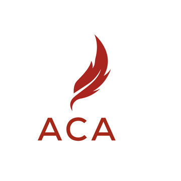 ACA creative minimalist letter logo.