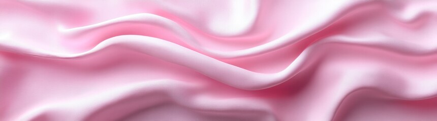 Poster - A close-up view of a textured surface with a resemblance to gentle, undulating hills, featuring pink and cream tones that emphasize fine details and organic forms