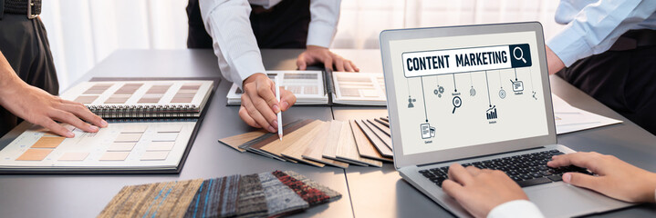 Poster - content marketing for brisk online business and e-commerce marketing strategy