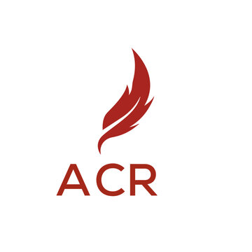 ACR creative minimalist letter logo.
