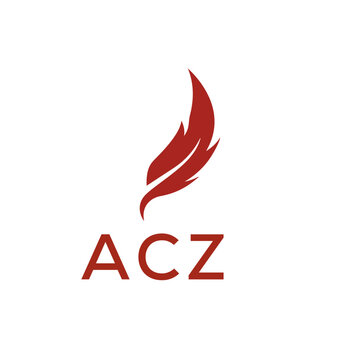 ACZ creative minimalist letter logo.