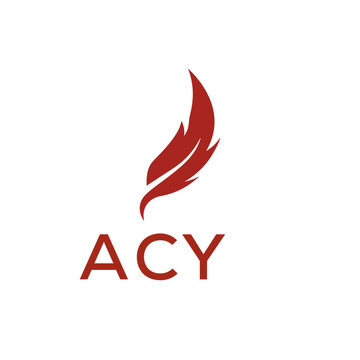 ACY creative minimalist letter logo.