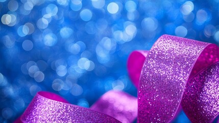 Poster - A tight shot of vibrant, lit-up tubing, revealing detailed textures and reflections in shades of pink and purple, resulting in a stunning visual impact