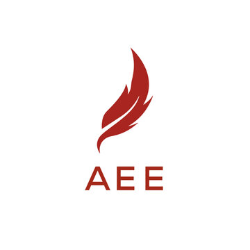AEE creative minimalist letter logo.