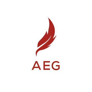 AEG creative minimalist letter logo.