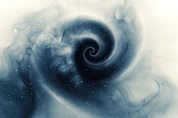 Poster - An abstract background showcases swirling spiral shapes with a blend of smooth colors and delicate textures, creating a calming visual effect