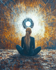 Poster - Exploring Inner Peace During an Extraordinary Eclipse Experience