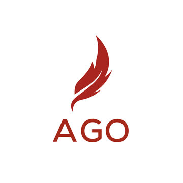 AGO creative minimalist letter logo.