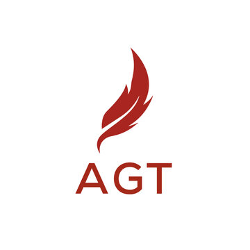  AGT creative minimalist letter logo.