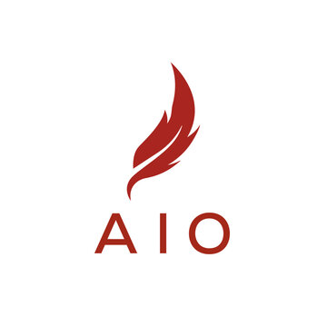 AIO creative minimalist letter logo.