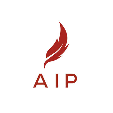  AIP  creative minimalist letter logo.