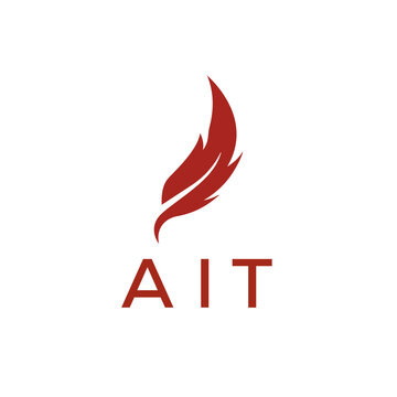  AIT creative minimalist letter logo.