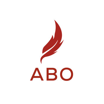  ABO  creative minimalist letter logo.