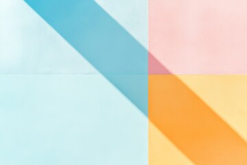 Poster - arrangement of colorful abstract squares with varying shades and textures provides vivid backdrop