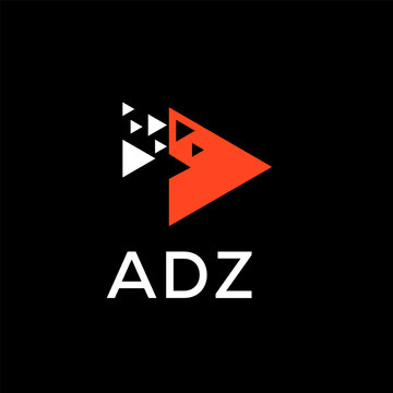  ADZ creative minimalist letter logo.