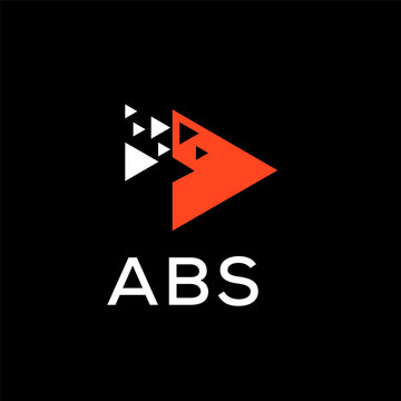  ABS creative minimalist letter logo.